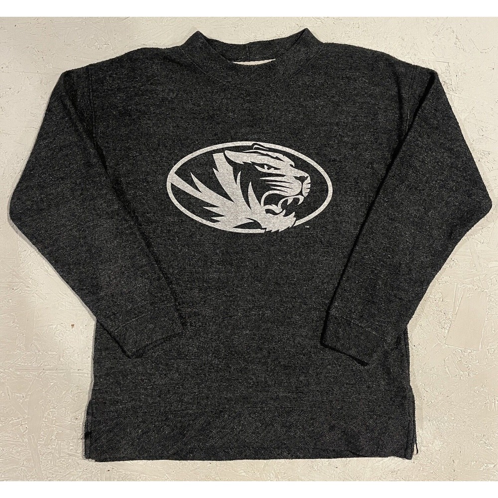 Bottom Drawers Mizzou Missouri Tigers Crewneck Sweatshirt Womens Ladies M Gray